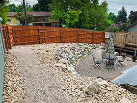 Rock Pathway With Sitting Area